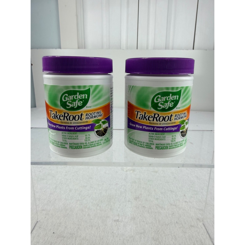 Lot of 2 Garden Safe TakeRoot Rooting Hormone Powder 2 oz Cuttings 072845931948